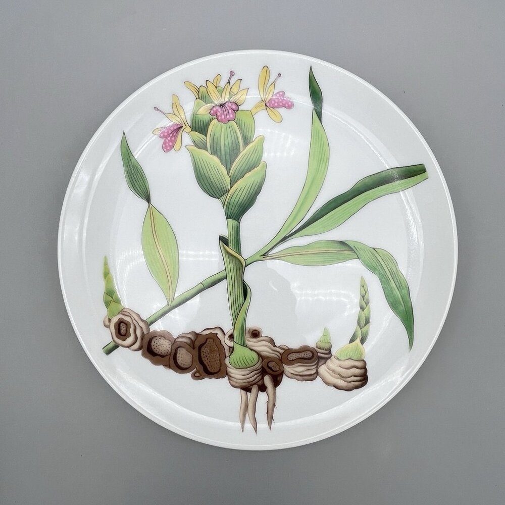 Set of 4 Horchow Collection Botanical Flowers 7 5/8" Dessert Plate Japan - Picture 8 of 10